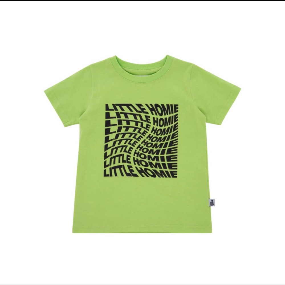 Warped Print T-shirt